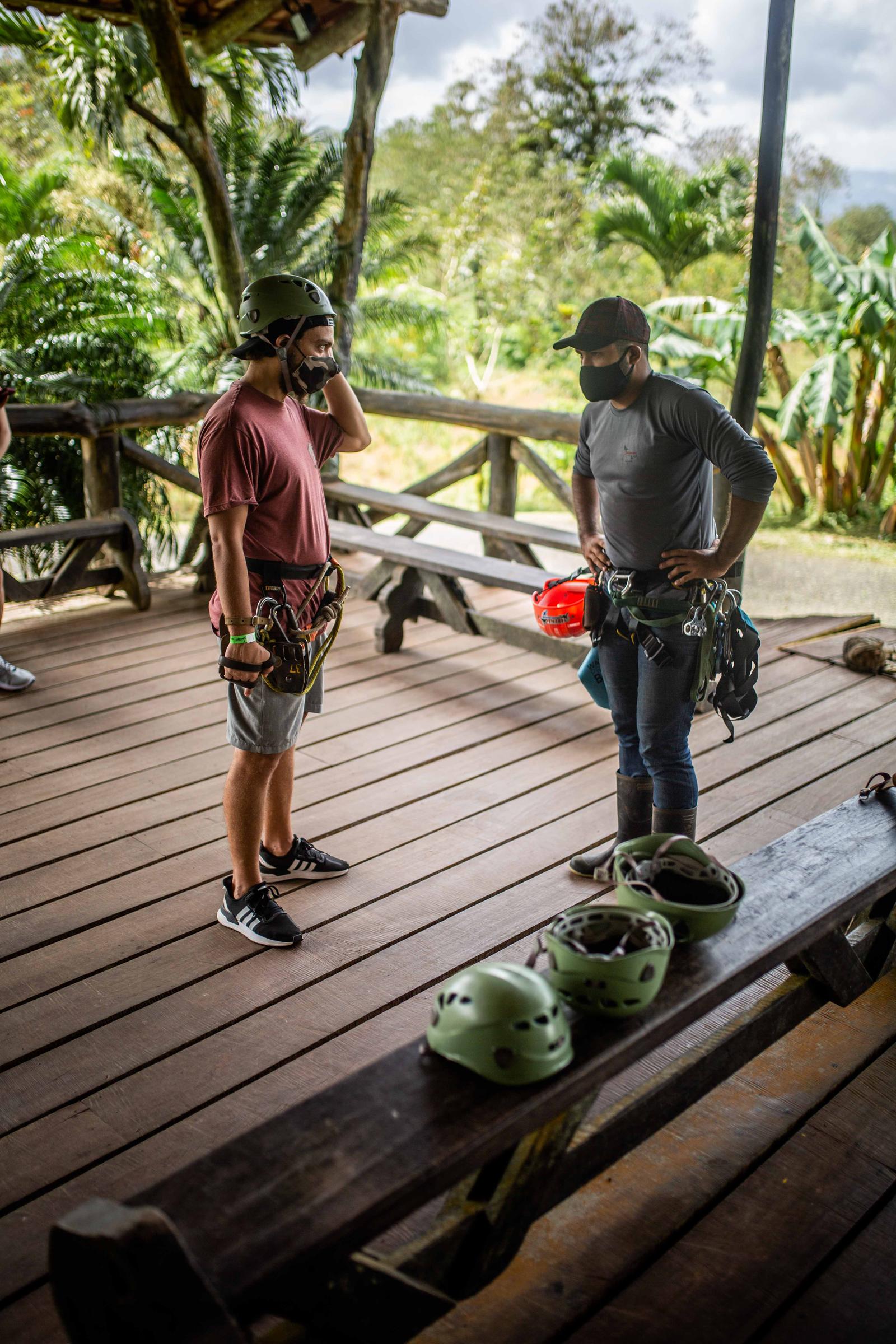 Rainforest canopy zipline